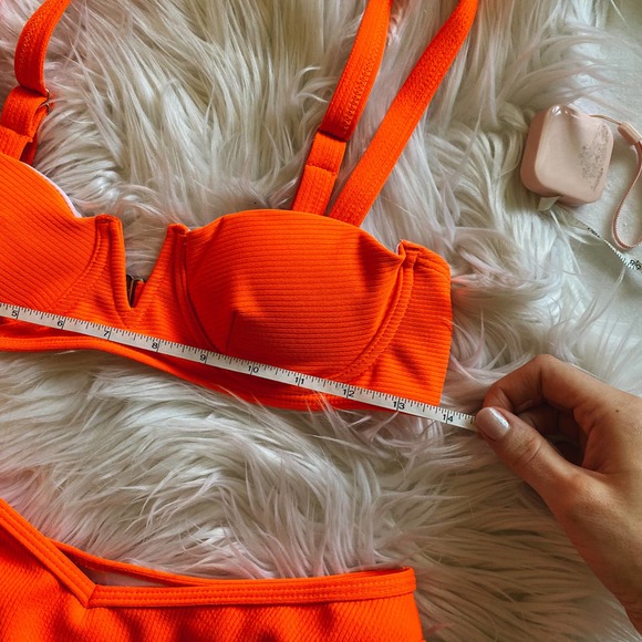 Orange Balconette V Cut Vibrant Bikini - Picture 8 of 11